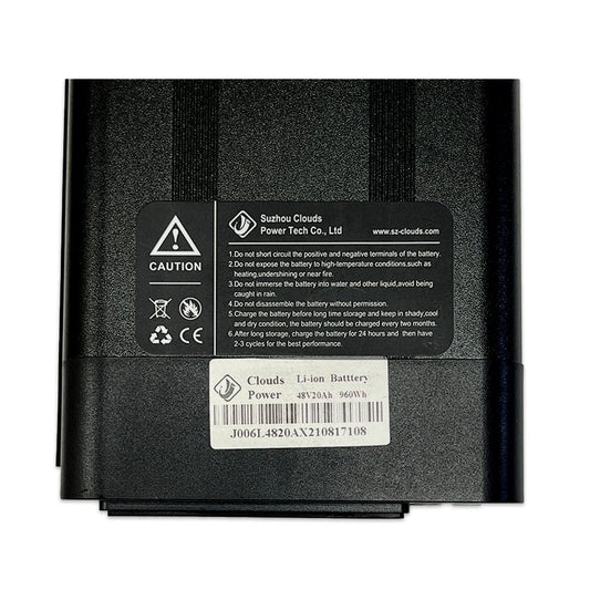 48V 20AH eBike Battery - Silver Fish/Seat Tube Style Battery - 3 Pin XLR for Coastal Cruiser - Parts - 210000001327 eBike Super Shop