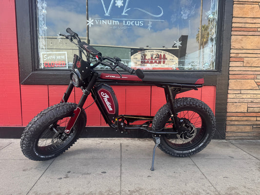 SUPER73 S2 x Indian EFTR Hooligan Electric e - Moto Style eBike S2 X - Moto 750 w Electric Pit Bike - Moto Style - SUPER|S2 X|830 eBike Super Shop
