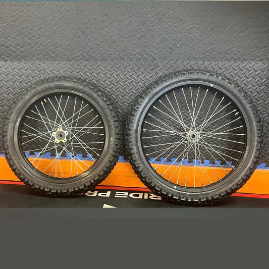 eMoto Wheel Set Shinko 244 Dual Sport 18"/21" Front & Rear Wheel and Tire Set for Moto Bikes *Does not include rotor or sprocket* - Wheel & Tire Set - EBIKE|2372 eBike Super Shop