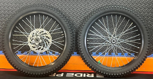 Eride eMoto Wheel Set Shinko 241 Dual Sport 19"/19" Front & Rear Wheel & Tire Set for Moto Bikes *Does not include rotor or sprocket* - Eride Wheel & Tire Set - EBIKE|2753 eBike Super Shop