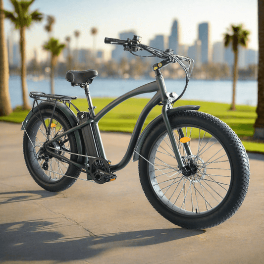 Fat Tire Step Over 26x4 - 52v Beach Cruiser Electric Bike - Cruiser - 210000000776 eBike Super Shop