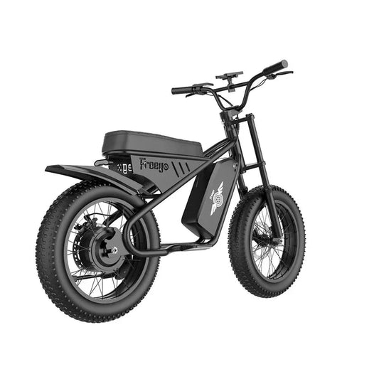 FREEGO M1 Pro Electric e - Moto Style eBike - Moto 500 w Electric Mini Fat Tire eBike - Mini eBike - FREEG|BLACK|2993 eBike Super Shop