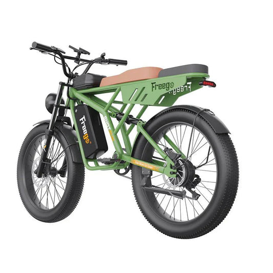 FREEGO Shotgun Neo F4 Electric Cargo eBike - Moto 500 w Electric e - Moto Style eBike - Moto Style - FREEG|GREEN|2982 eBike Super Shop