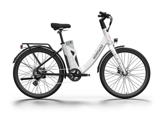 HIMIWAY A3 / Urban Electric Commuter Bike - Step Thru - HIMIW|A3 / |White eBike Super Shop