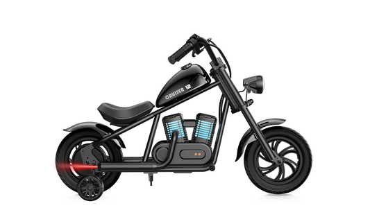 HYPER GOGO Cruiser 12 Plus Kids Electric Mini Motorcycle eBike - 21.9v 160 w - Youth eMotorcycle - HYPER|BLACKTRAIN|2255 eBike Super Shop