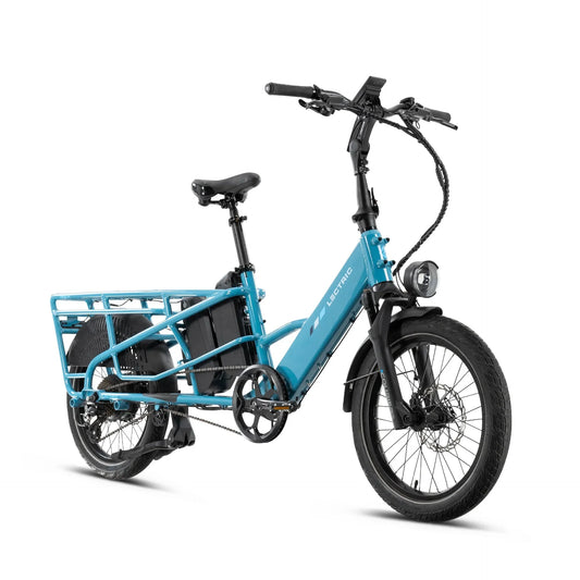 LECTRIC XPedition Cargo Dual Battery Limited - Edition 750 w - Fat Tire Electric Cargo eBike - Cargo eBike - LECTR|BLUE|1757 eBike Super Shop