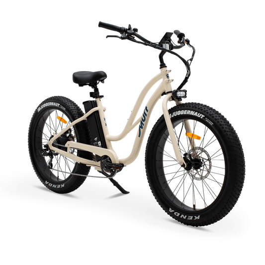 MURF Fat Murf Step - Thru Electric Urban eBike - 52v 750 w Electric Beach Cruiser eBike - Fat Tire Cruiser eBike - MURF|BONE|2317 eBike Super Shop
