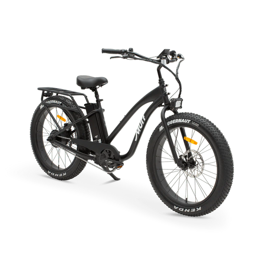 MURF Fat Tire Electric Beach Cruiser eBike Alpha ST - 52v 750 w Electric Beach Cruiser eBike - Fat Tire Cruiser eBike - MURF|BLACK|2293 eBike Super Shop