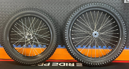 Surron eMoto Wheel Set Shinko 241 Dual Sport 18"/21" Front & Rear Wheel & Tire Set for Moto Bikes *Does not include rotor or sprocket* - Surron Wheel & Tire Set - EBIKE|2783 eBike Super Shop