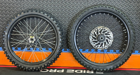 Throne eMoto Wheel Set CST Knobby 17"/19" Front & Rear Wheel & Tire Set for Electric Dirt Bikes *Does not include rotor or sprocket* - Throne Wheel & Tire Set - Throne | CST | 17 inch | Front Wheel & Tire Set eBike Super Shop