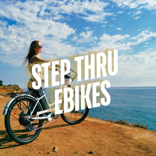 Electric Step-Thru Beach Cruiser eBikes - Electric Bike Super Shop