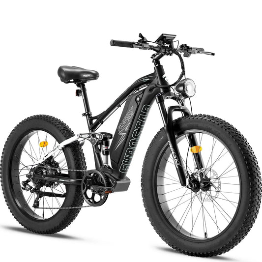 Red FREESKY Eurostar M-410 1000 w Mountain Ebike 4 Fat Tire Electric Fat Tire Mountain eBike