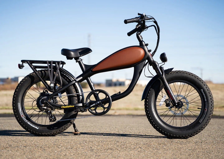  OB eBikes REVI Cheetah Mini 500 w Ready to Ride Step Over Ebike 20x4 Electric Vintage eBike