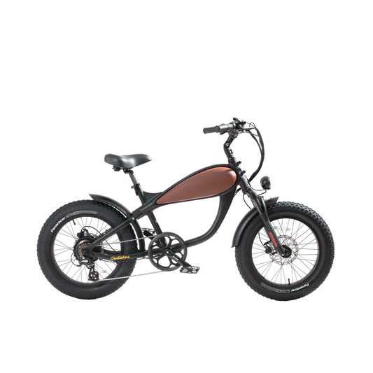  OB eBikes REVI Cheetah Mini 500 w Ready to Ride Step Over Ebike 20x4 Electric Vintage eBike