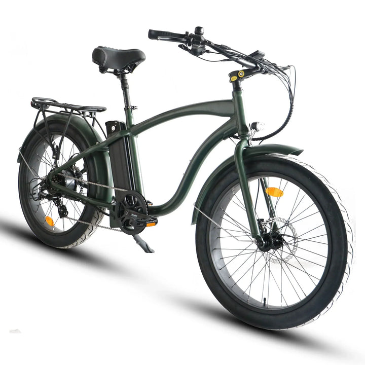 Sand OB eBikes COASTAL CRUISER 52V 24 Over 750 w Ready to Ride Step Over Ebike 24x3 Fat Tire Electric Beach Cruiser eBike