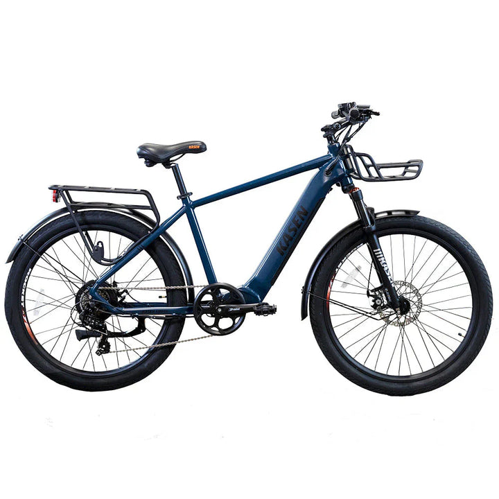 Blue KASEN Cross 500 w Step Over Ebike 27.5X2.4 Urban Electric Urban eBike