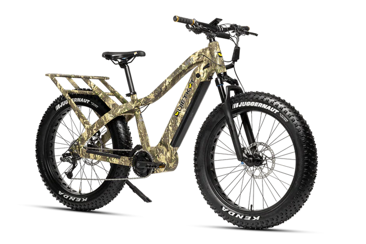 Camo QuietKat Apex Sport 1000 w Step Over eBike 26x4.5 Fat Electric Fat Tire Mountain eBike