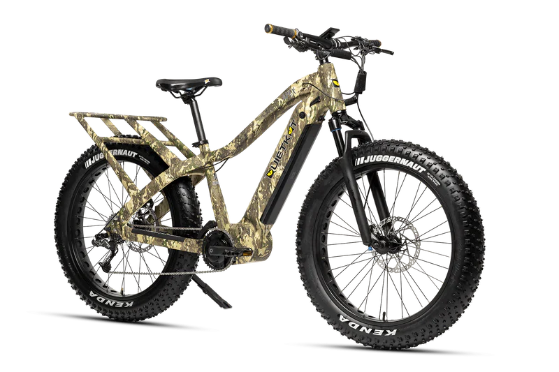 Camo QuietKat Apex Sport 1000 w Step Over eBike 26x4.5 Fat Electric Fat Tire Mountain eBike