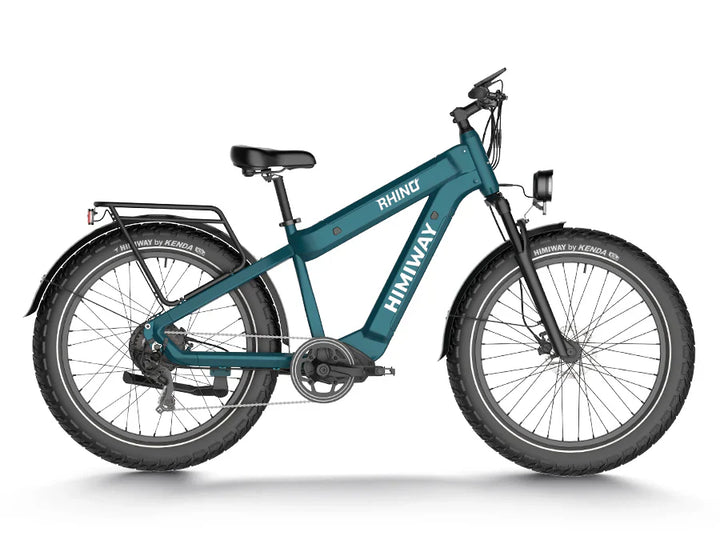 Grey HIMIWAY Rhino 1000 w Step Over Ebike 26x4.5 Fat Electric Fat Tire Mountain eBike