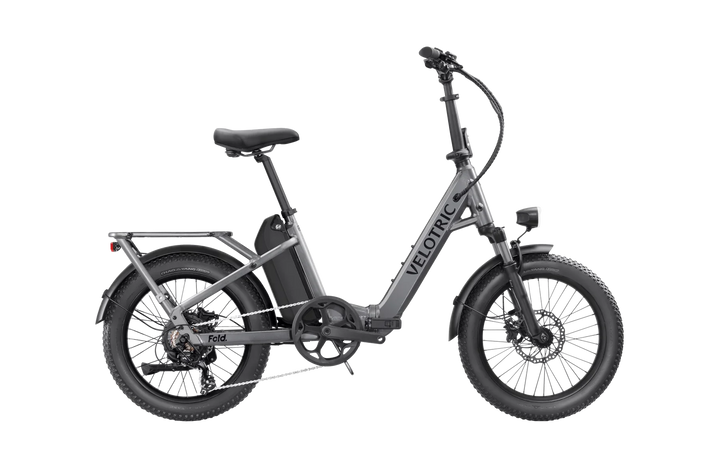 Electric Blue VELOTRIC Fold 1 750w Folding eBike 20x3 Fat Electric Folding eBike