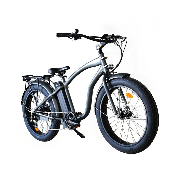  OB eBikes COASTAL CRUISER 52V 24 Over 750 w Ready to Ride Step Over Ebike 24x3 Fat Tire Electric Beach Cruiser eBike