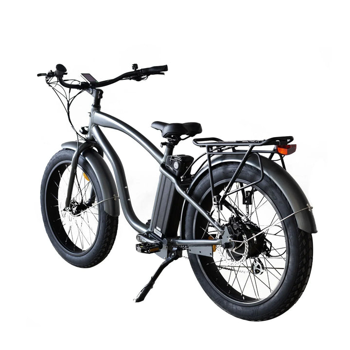  OB eBikes COASTAL CRUISER 52V 24 Over 750 w Ready to Ride Step Over Ebike 24x3 Fat Tire Electric Beach Cruiser eBike