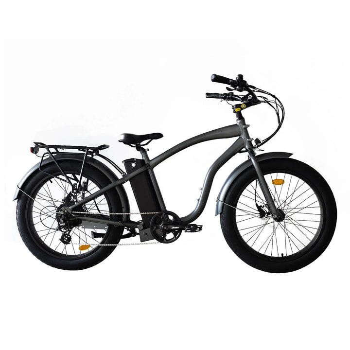  OB eBikes COASTAL CRUISER 52V 24 Over 750 w Ready to Ride Step Over Ebike 24x3 Fat Tire Electric Beach Cruiser eBike