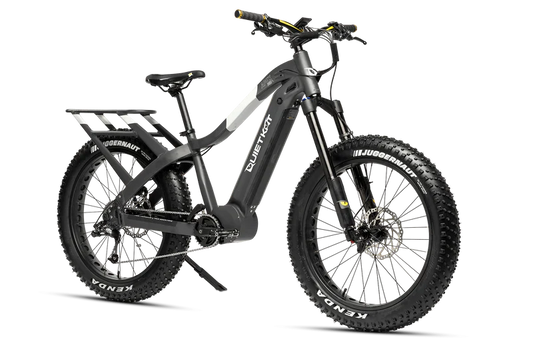 Gray Camo QuietKat Apex Pro 1000 w Step Over eBike 26x4.5 Fat Electric Fat Tire Mountain eBike