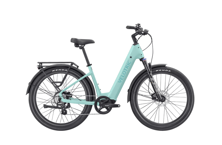 Pine Green VELOTRIC Discover 2 750w Step Thru eBike 27.5x2.4 Urban Electric Urban eBike