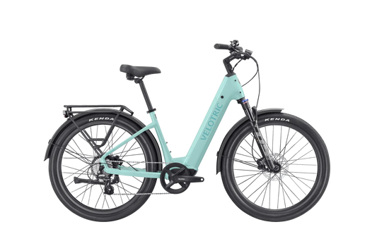 Pine Green VELOTRIC Discover 2 750w Step Thru eBike 27.5x2.4 Urban Electric Urban eBike