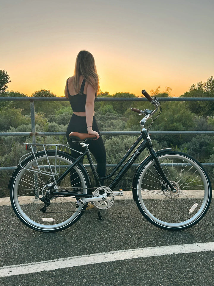  OB eBikes ICONIC Ultralight Step Thru 350 w Ready to Ride Step Thru Ebike 700x35C Electric Vintage eBike