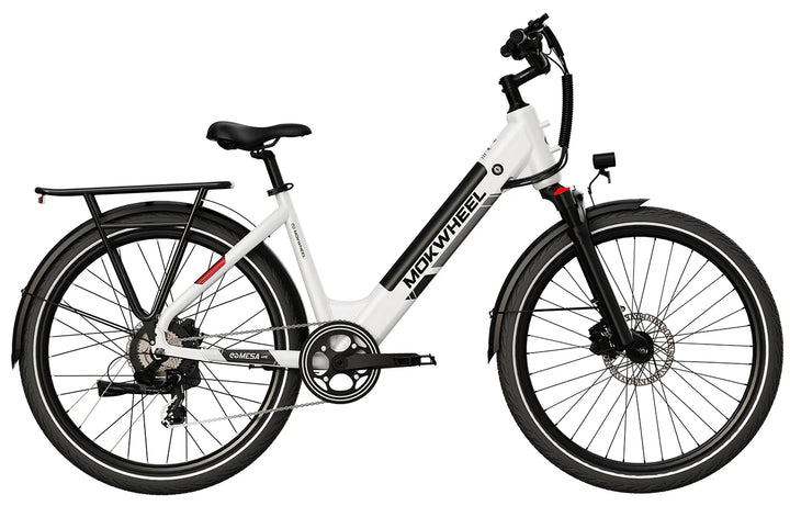  MOKWHEEL Mesa Light ST 2.0 350 w Step Thru Ebike 27.5x2.4 Urban Electric Beach Cruiser eBike