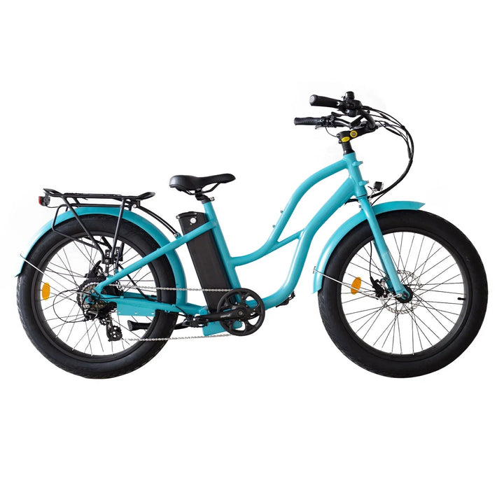 Big Bear eBikes COASTAL CRUISER 52V 24 Thru 750 w Ready to Ride Step Thru Ebike 24x3 Fat Tire Electric Beach Cruiser eBike by Coastal Cruiser - Electric Bike Super Shop