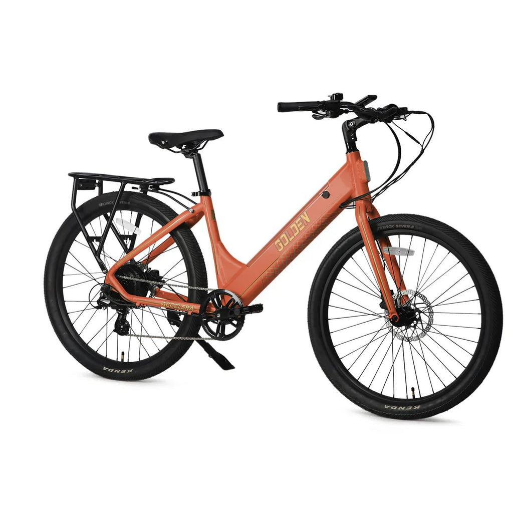 Big Bear eBikes GOLDEN CYCLE Accelera 500w Ready to Ride Step Thru Ebike 27.5x2.2 Electric e - Moto Style eBike by Golden Cycles - Electric Bike Super Shop