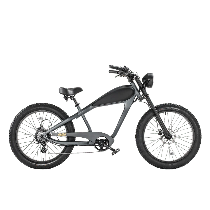 Big Bear eBikes REVI Cheetah 750 w Ready to Ride Step Over Ebike 26x4 Electric Vintage eBike - Fat Tire Cruiser eBike - eBike Super Shop