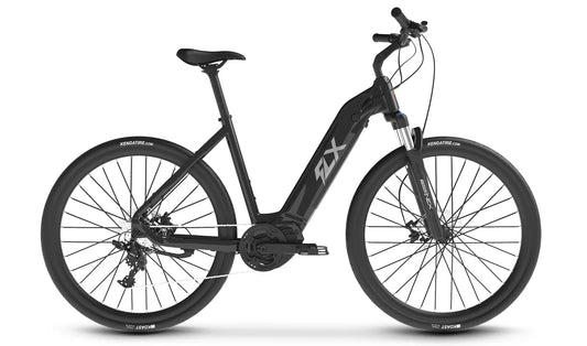 Red OB eBikes SUPERHUMAN 2 500 w Ready to Ride Step Thru Ebike 27.5 Electric Urban eBike