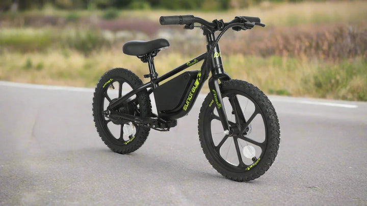 Black EUNORAU EKIDS 16 180 W Micro eBike 16x2 Road Electric Micro eBike