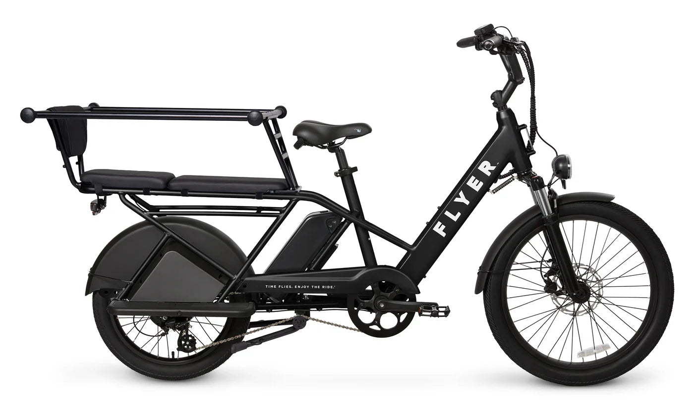 FLYER Via Pro 750w Step Thru eBike 24x2.4 Street Electric Cargo eBike ...