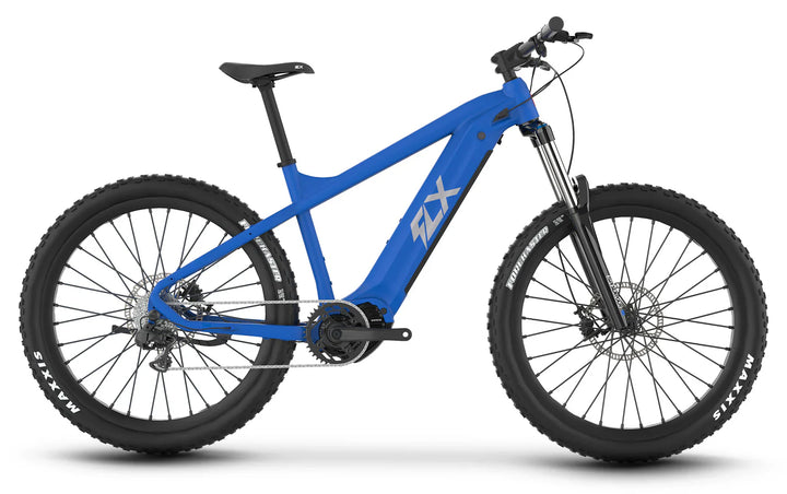 Red OB eBikes SUPERHUMAN F5 500 w Ready to Ride Step Over Ebike 27.5 Electric Mountain eBike