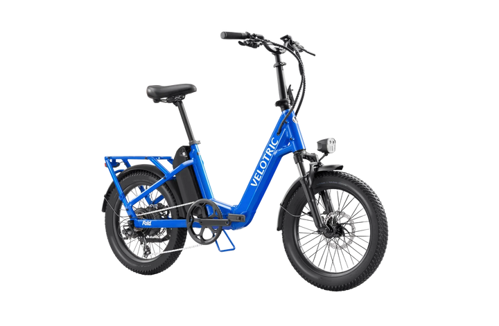 Stone Grey VELOTRIC Fold 1 750w Folding eBike 20x3 Fat Electric Folding eBike