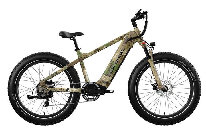 Camo MOKWHEEL Basalt 750 w Step Over Ebike 26x4 Fat Tire Fat Tire Electric Beach Cruiser eBike