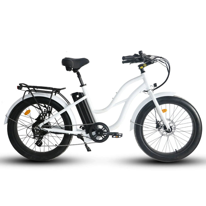 Coastal Cruiser 52V 24 Thru 750W Step Thru Ebike 24x3 Fat Tire Fat Tire Cruiser by Coastal Cruiser - Electric Bike Super Shop