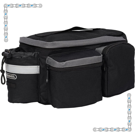 eBike Black and Grey Canvas Rear Cargo Bag for ebike by Way Cool Electric Bikes - Electric Bike Super Shop