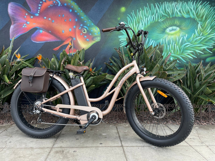 eBike Brown Floral Gel Seat for Ebike by Way Cool Electric Bikes - Electric Bike Super Shop