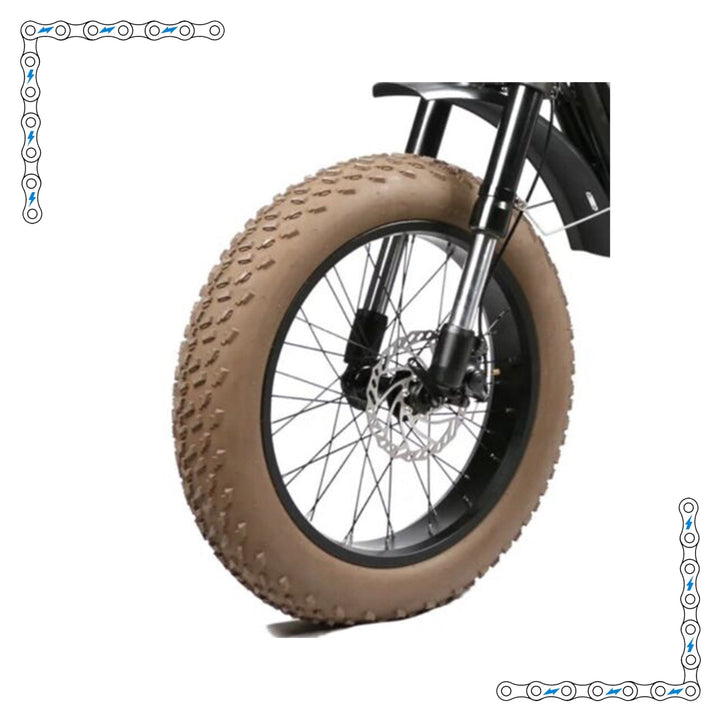 eBike Tires 20" x 4" Brown Knobby for Fat Tire Electric Bike - Tires - eBike Super Shop