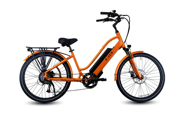 ELUX Malibu 500 w Step Thru eBike 26x2.1 Street Electric Beach Cruiser eBike - Beach Cruiser eBike - eBike Super Shop