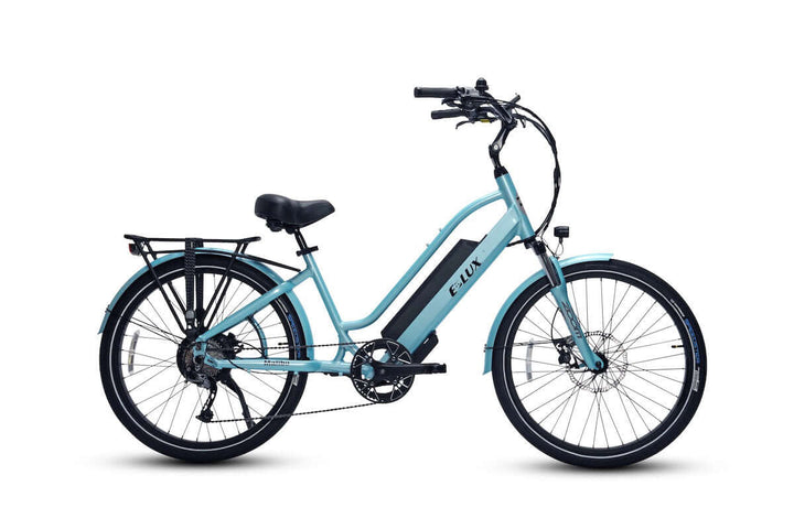 ELUX Malibu 500 w Step Thru eBike 26x2.1 Street Electric Beach Cruiser eBike - Beach Cruiser eBike - eBike Super Shop