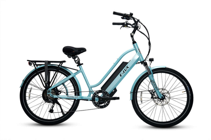 ELUX Malibu GT 750 w Step Thru eBike 26x2.1 Street Electric Beach Cruiser eBike - Beach Cruiser eBike - eBike Super Shop