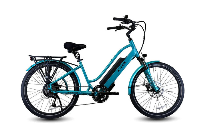 ELUX Malibu GT 750 w Step Thru eBike 26x2.1 Street Electric Beach Cruiser eBike - Beach Cruiser eBike - eBike Super Shop