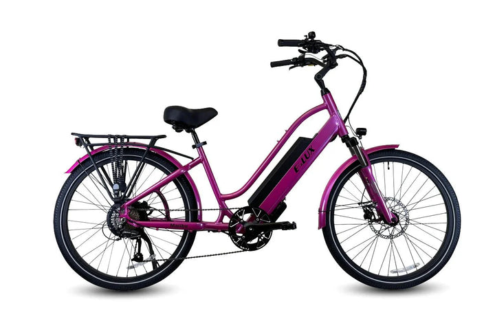 ELUX Malibu GT 750 w Step Thru eBike 26x2.1 Street Electric Beach Cruiser eBike - Beach Cruiser eBike - eBike Super Shop